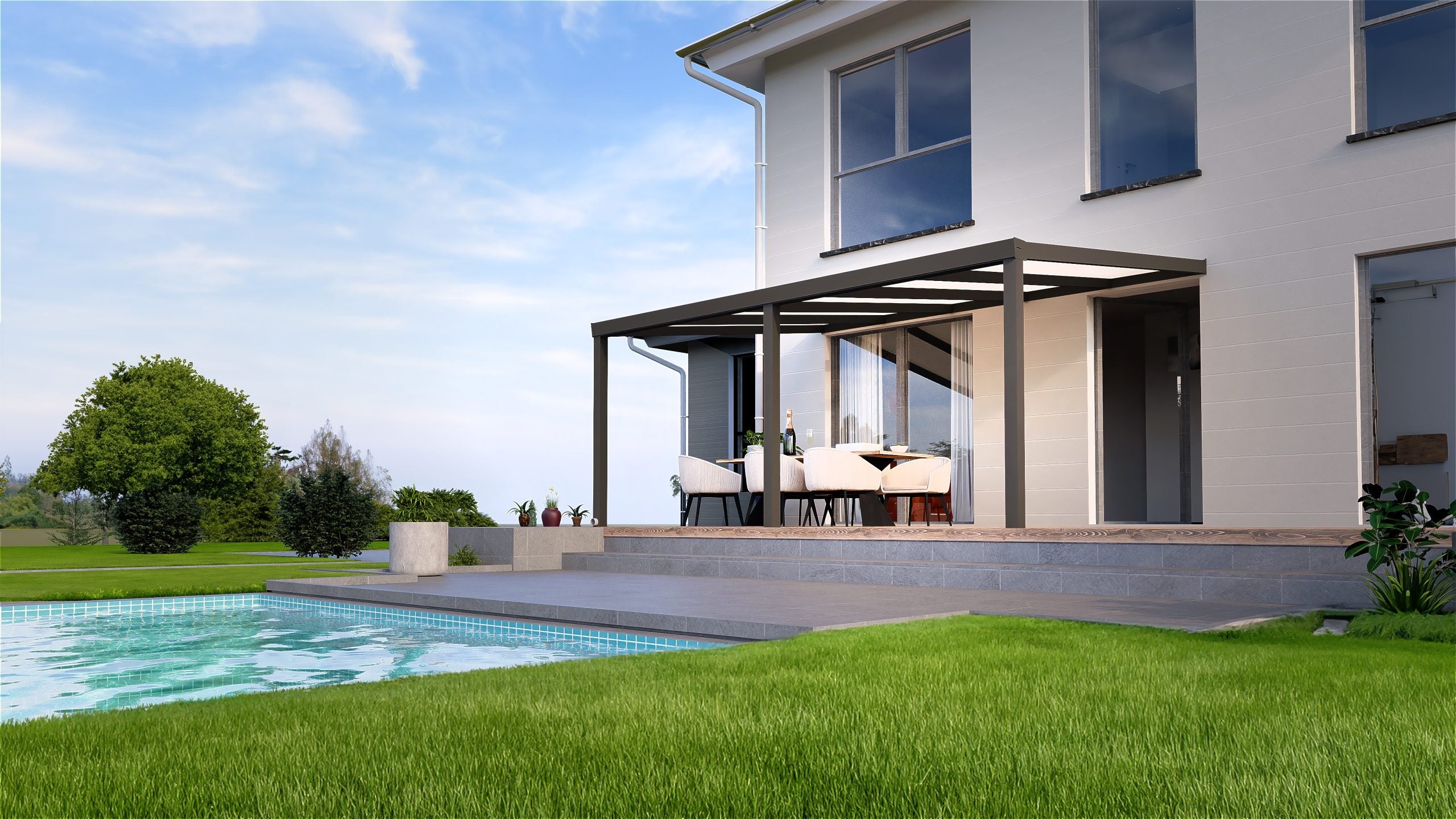 Pergola in alluminio Opus